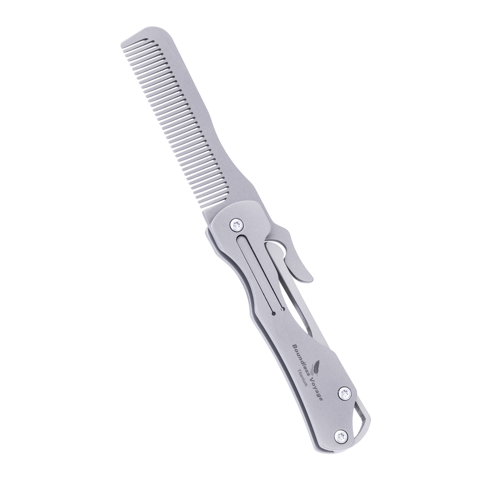 Comb Pocket Titanium - Boundless Voyage Folding Titanium Comb Ultralight