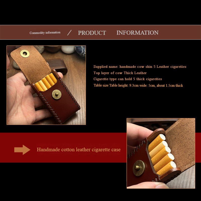 New Leather Smoking Cigarettes - Lighter Insert Zippo recension och pris