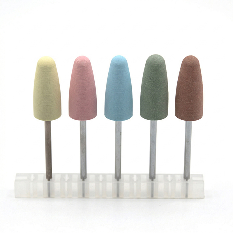 5Pcs/Set Silicone Nail Drill B - Nail File Titanium recension och pris