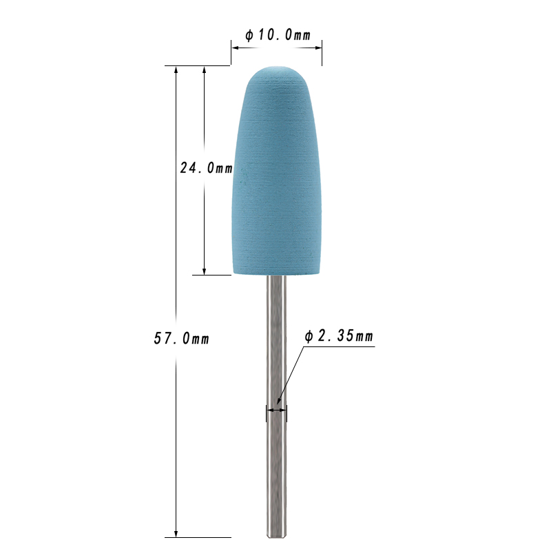 5Pcs/Set Silicone Nail Drill B - Nail File Titanium recension och pris