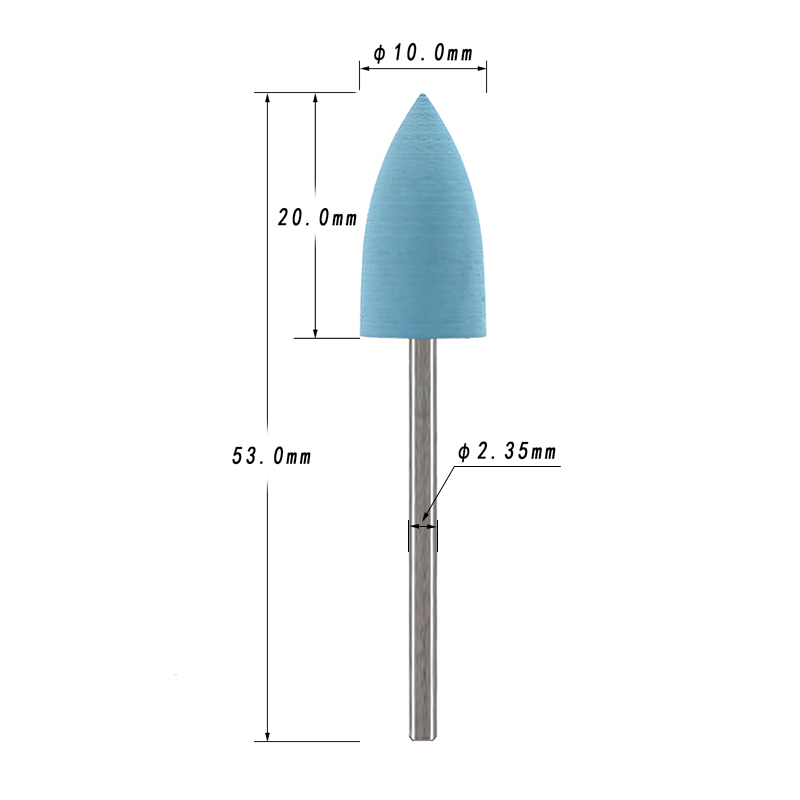 5Pcs/Set Silicone Nail Drill B - Nail File Titanium recension och pris