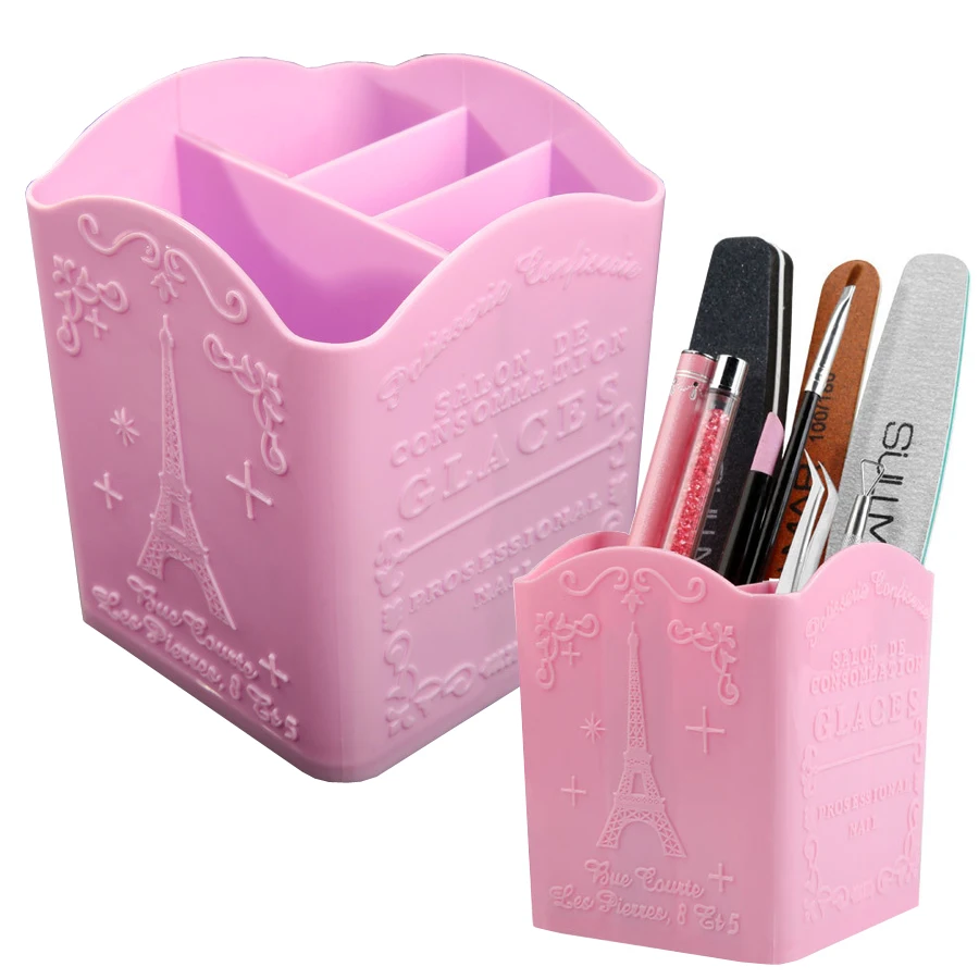 4-Compartment Nail Art Brush H - Nail File Titanium recension och pris