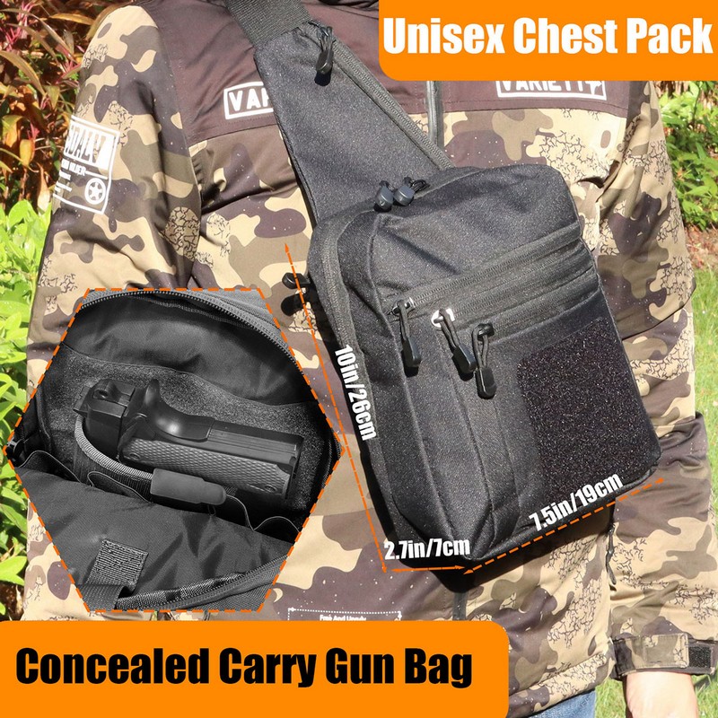 New Tactical Chest Bag Pistol  - Edc Carry Bag For Men recension och pris