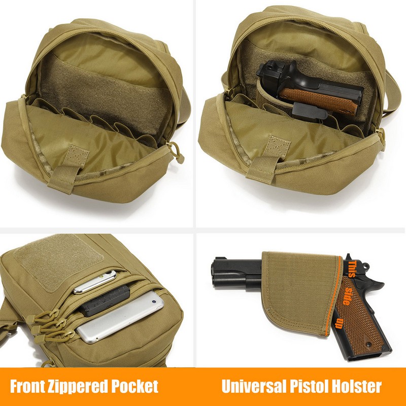 New Tactical Chest Bag Pistol  - Edc Carry Bag For Men recension och pris