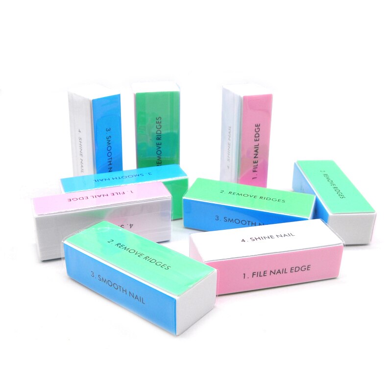 5pcs  Colorful Buffing Block 4 - Nail File Titanium recension och pris