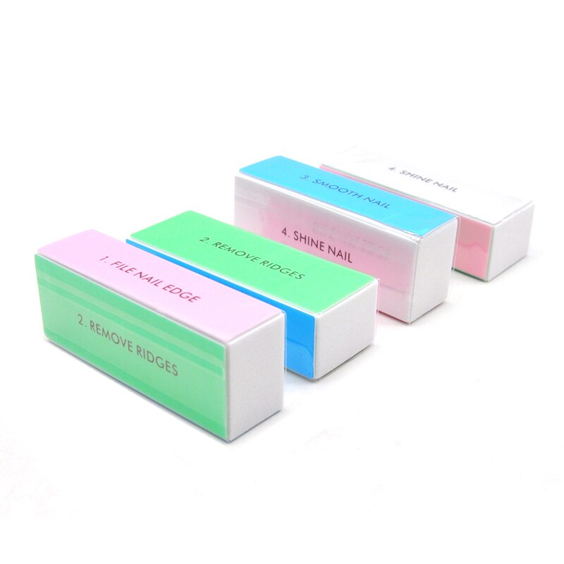 5pcs  Colorful Buffing Block 4 - Nail File Titanium recension och pris