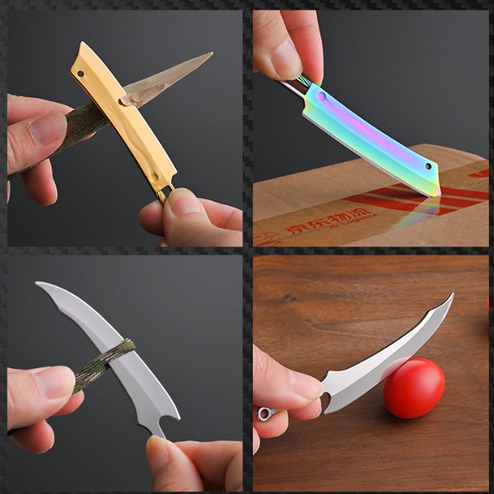Titanium Mini Knife - Portable - Edc Every Day Carry おもちゃ recension och pris