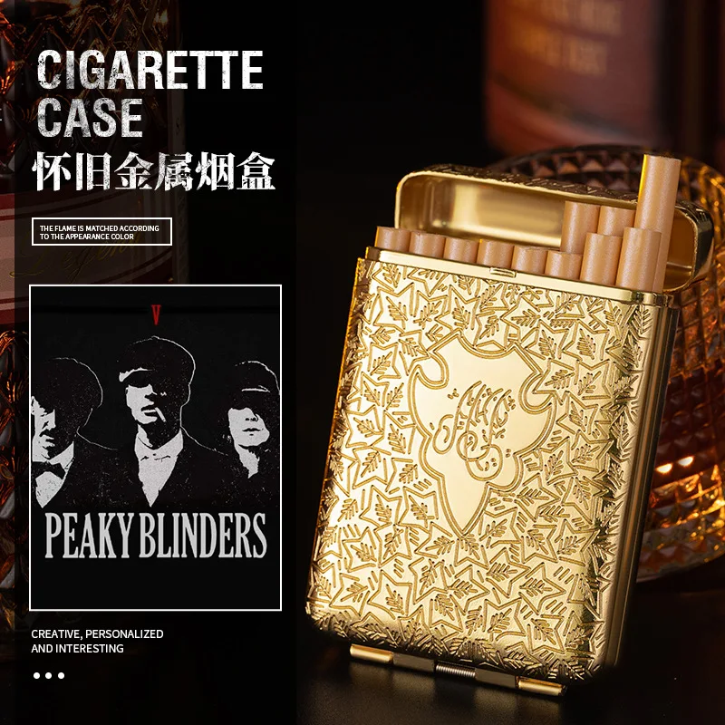 Vintage Engraved Cigarette Cas - Lighter Insert Zippo recension och pris
