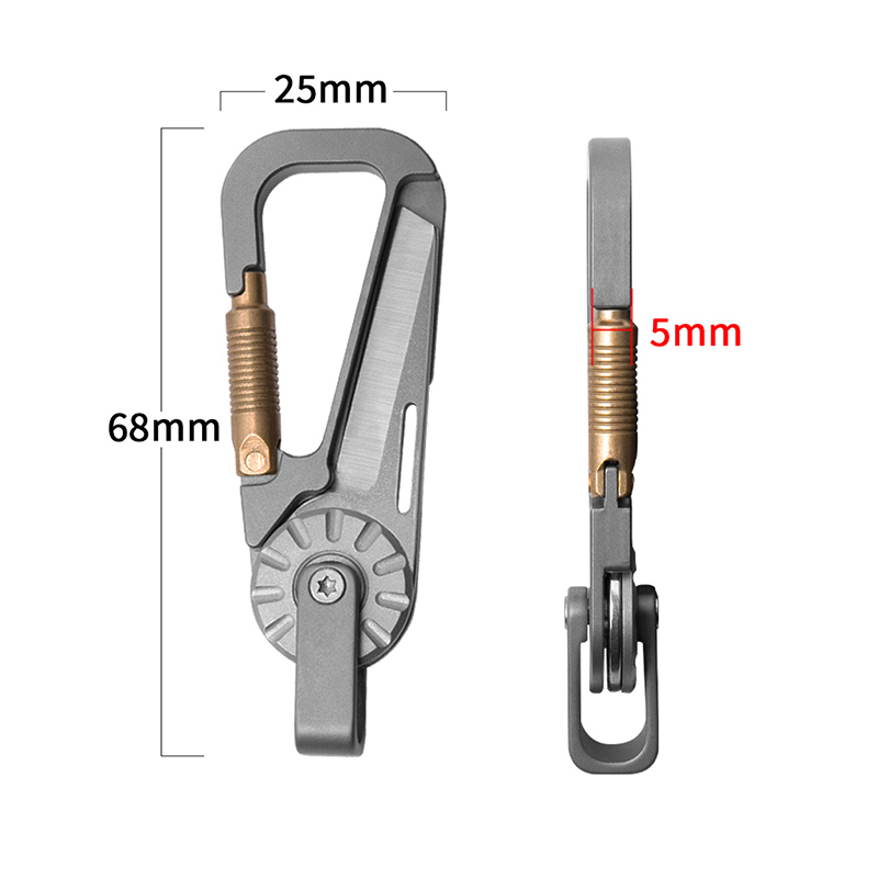 Titanium Alloy Car Keychain fo - Edc Carry Essentials recension och pris