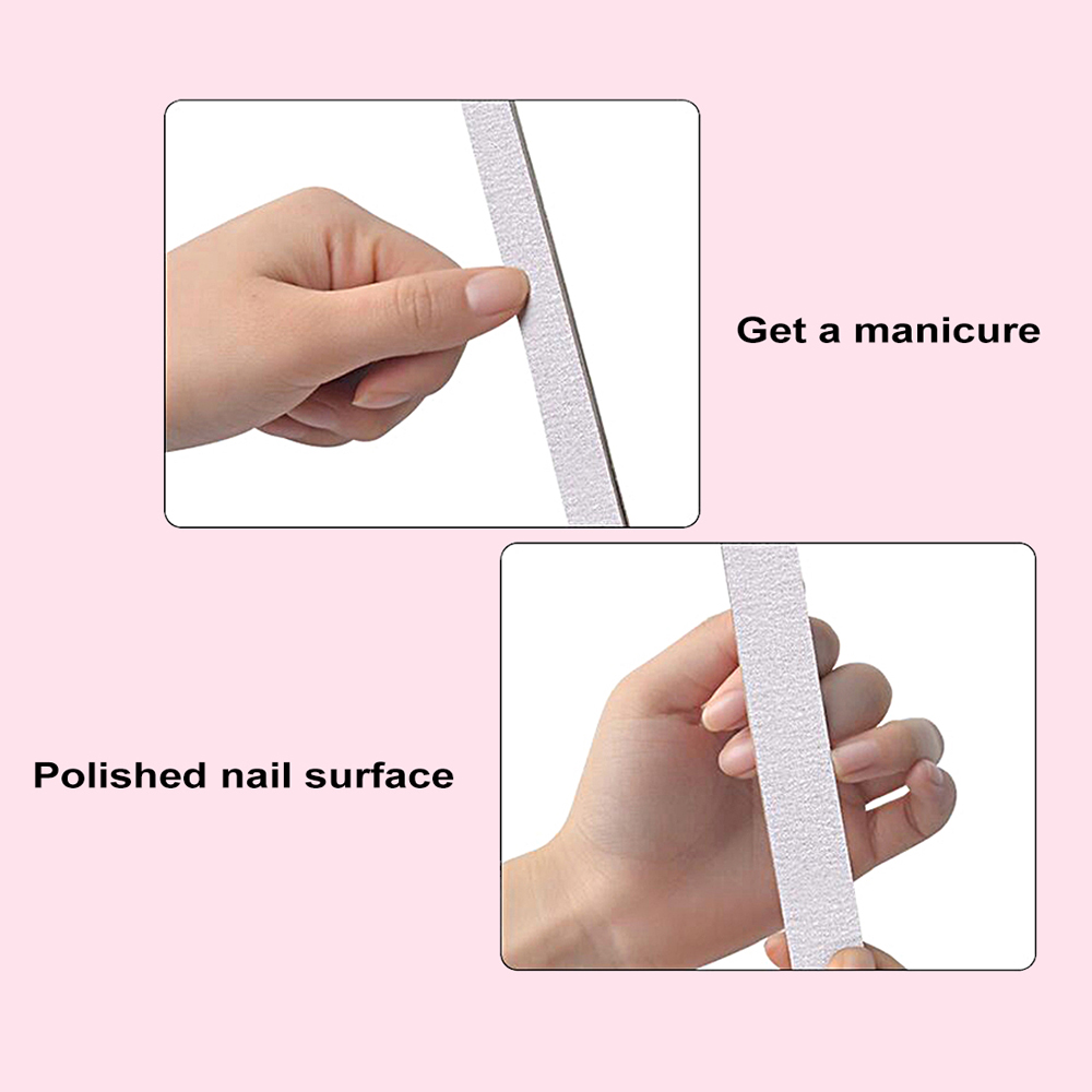 50Pcs/100Pcs Grey Removalble P - Nail File Titanium recension och pris