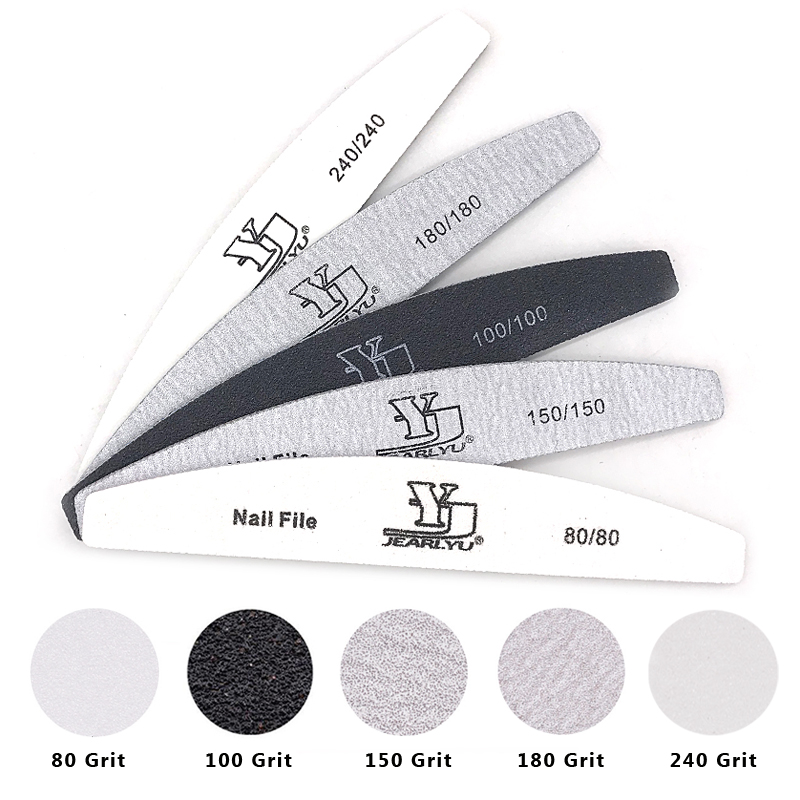 5Pcs Nail File Set Mix Color P - Nail File Titanium recension och pris