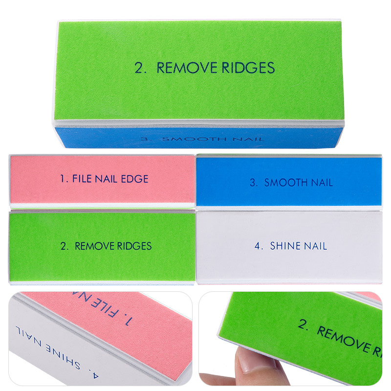 5/10pcs Nail Buffer Block 4 St - Nail File Titanium recension och pris