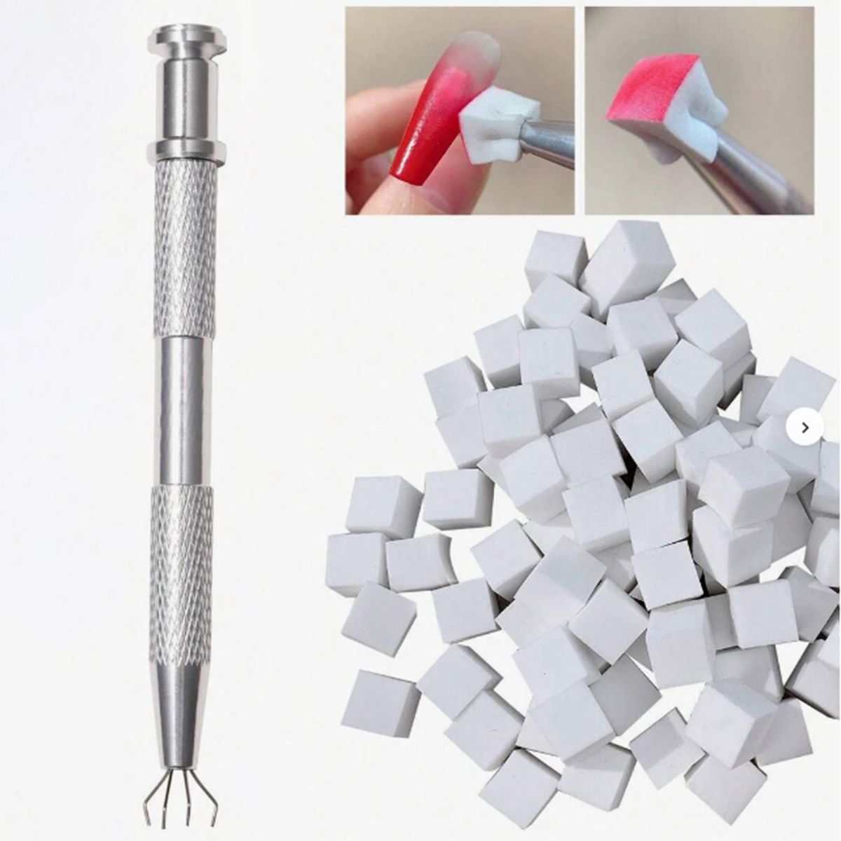 1set 100pcs Nail Care Gradual  - Nail File Titanium recension och pris