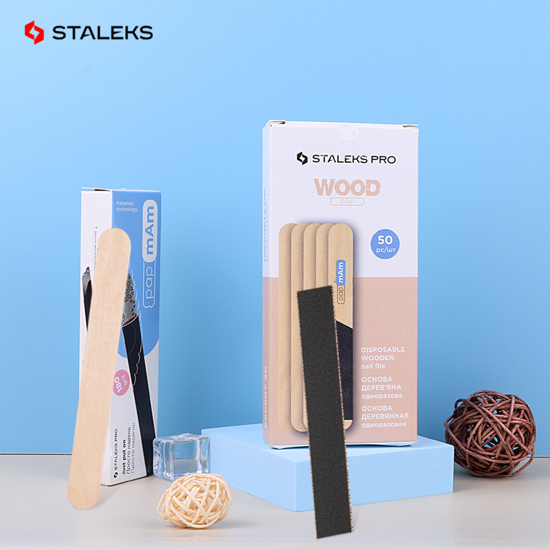Staleks Wooden Stick Board Nai - Nail File Titanium recension och pris