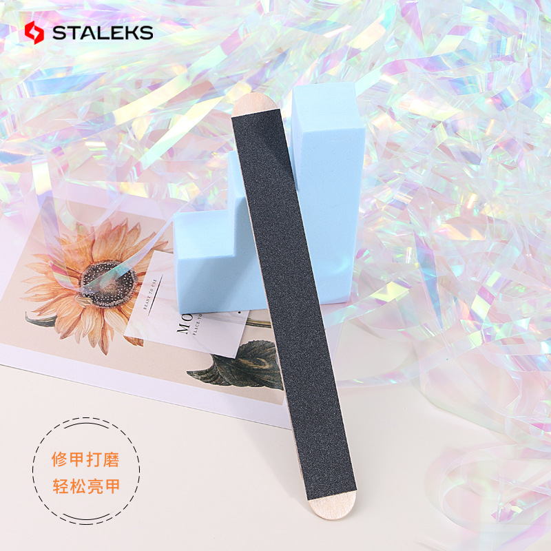 Staleks Wooden Stick Board Nai - Nail File Titanium recension och pris