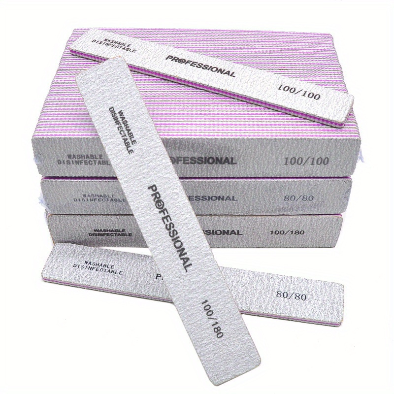 Straight Nail File 80/100/180/ - Nail File Titanium recension och pris