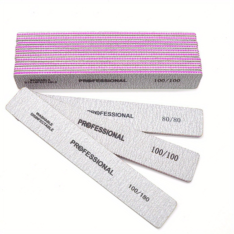 Straight Nail File 80/100/180/ - Nail File Titanium recension och pris